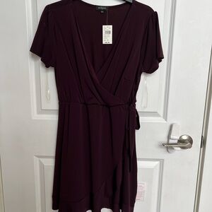 NWT Plum Wrap Dress